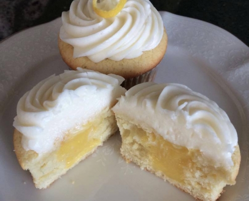 Everyone's Favorite Cupcake: Lemon cupcake with lemon curd filling and lemon buttercream