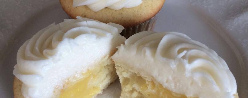 Everyone's Favorite Cupcake: Lemon cupcake with lemon curd filling and lemon buttercream