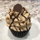 PB Party Cupcake: Chocolate cupcake with peanut butter buttercream, chocolate ganache drizzle and a mini peanut butter cup
