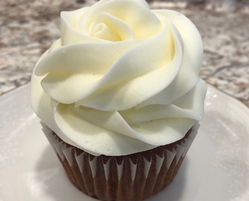 Southern Belle Cupcake: Red velvet cupcake with cream cheese buttercream