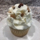Almond Overload Cupcake: Almond cupcake with almond buttercream and chopped almonds