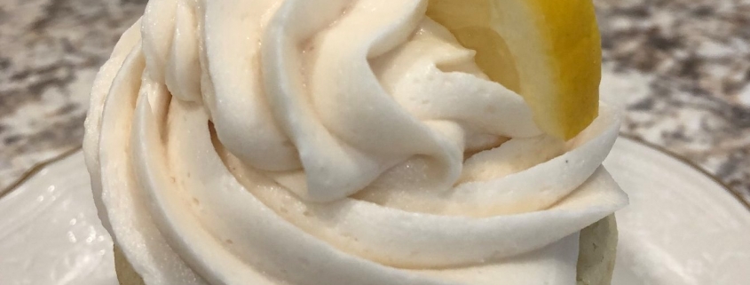 Lighthouse Lemonade Cupcake: Lemon cupcake with strawberry buttercream