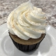 Cider Donut Cupcake: Apple cider cupcake with apple cider cream cheese buttercream and cinnamon sugar