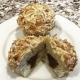 Coconut Carnival Cupcake: Coconut cupcake with dulce de leche filling with dulce de leche buttercream and toasted coconut