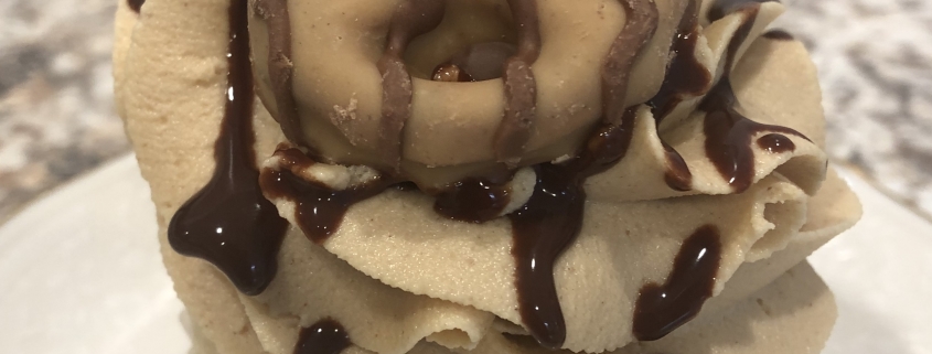 Pine Point PB Cupcake: Vanilla cupcake with peanut butter buttercream, chocolate ganache drizzle and a Reese's peanut butter dipped pretzel