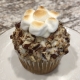 Sweet Potato Pie Cupcake: Sweet potato cupcake with marshmallow buttercream, chopped pecans and toasted marshmallows