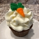 Cottontail Cupcake: Carrot cupcake with cream cheese buttercream and a candy carrot