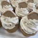 Toast-Yays Cupcakes: Vanilla Cinnamon cupcake with Maple Syrup buttercream, cinnamon sugar and a cookie